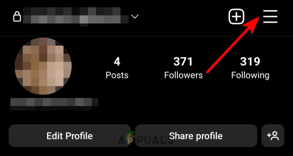 Tap the three horizontal lines to open menu