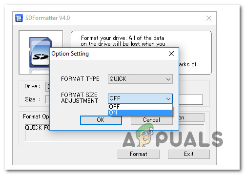 Formatting the SD card correctly