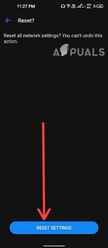 Tap on Reset settings