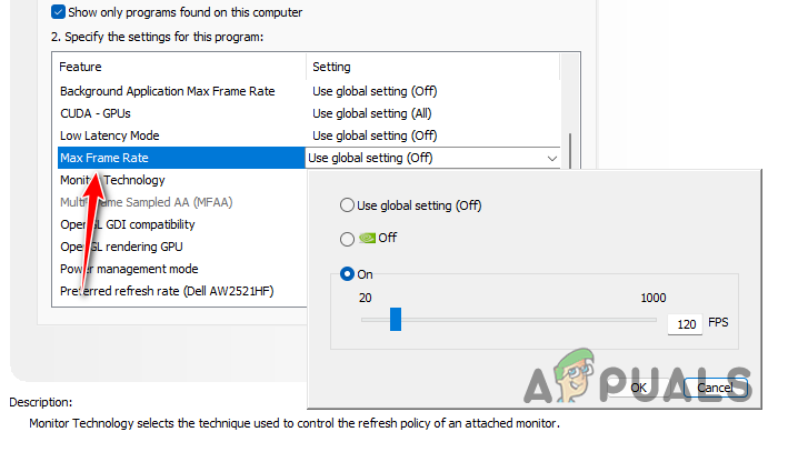 Enabling Max Frame Rate