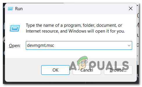 Open up Device Manager