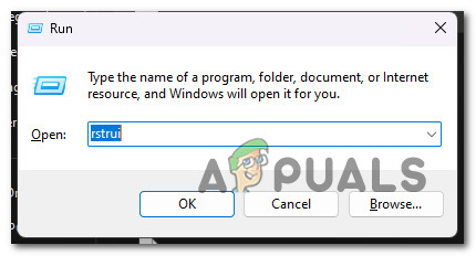 Running the System Restore utility