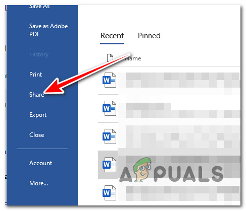 Sharing the Word file