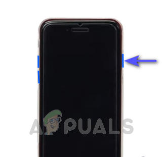 Press and hold side button