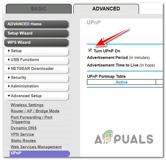 Enabling UPnP on Netgear routers