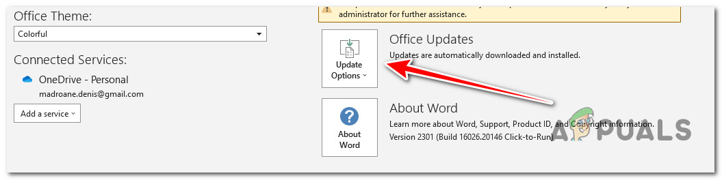 Updating Office to the latest version