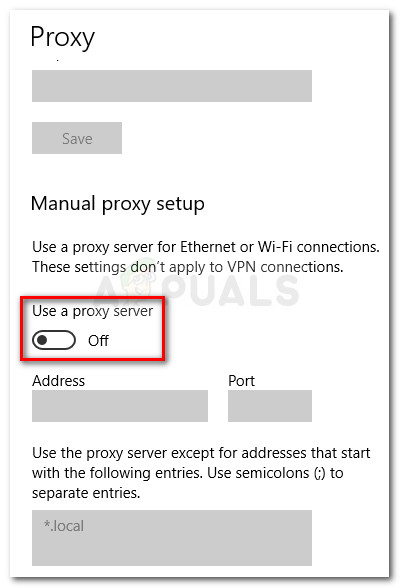 Using a proxy server