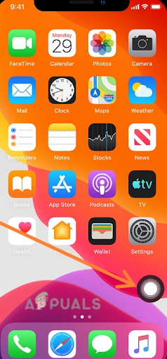 Tap on a floating button 