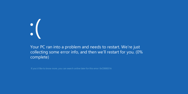 How to Fix Error 0xc000021a in Windows 8 and 10