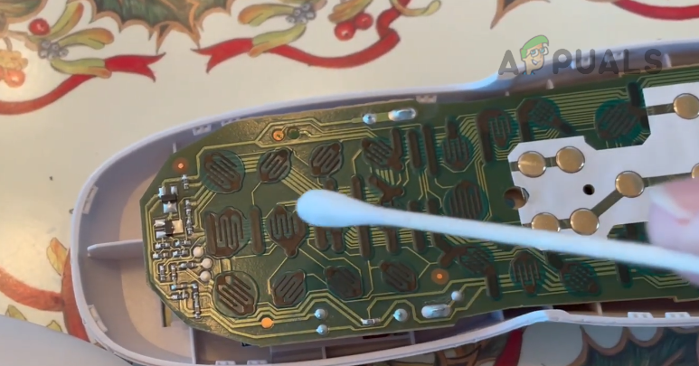 Clean PCB of the DirecTV Remote