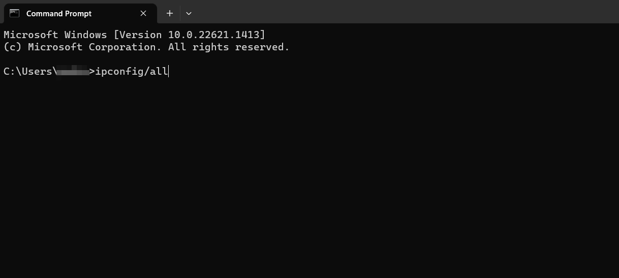 Using the Command Prompt