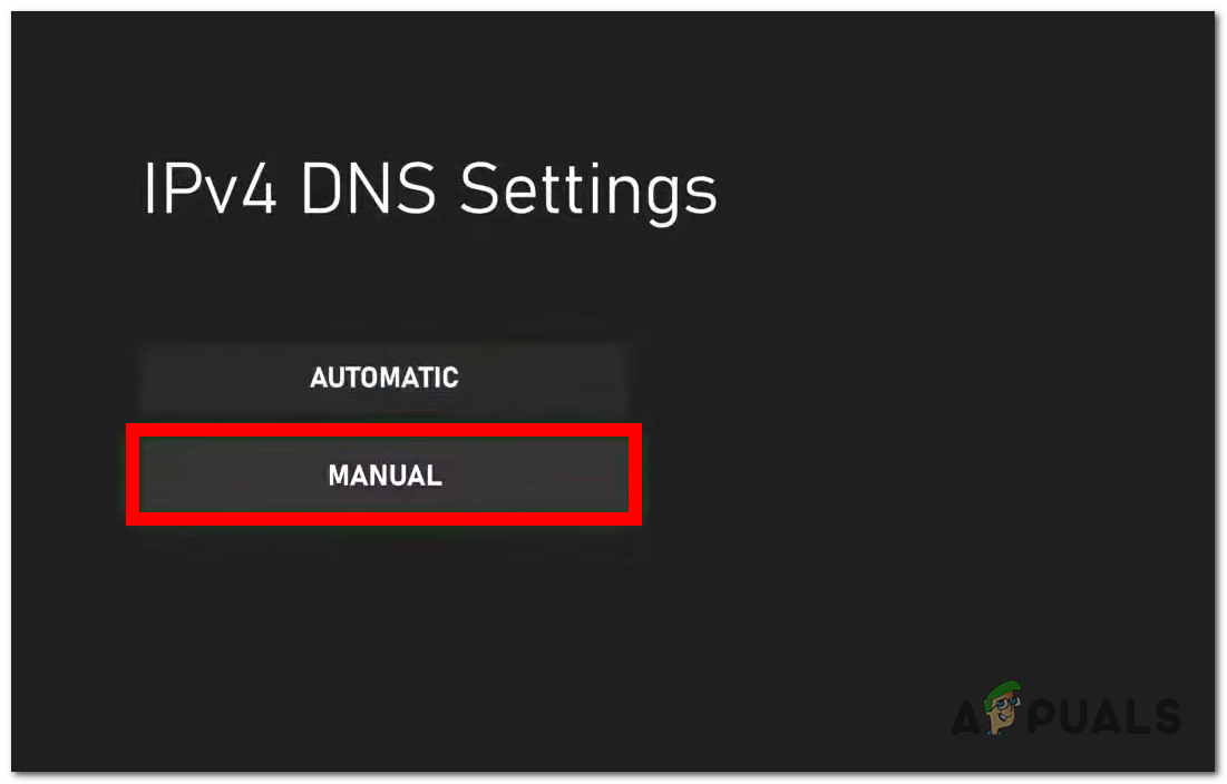 Inserting the DNS Settings