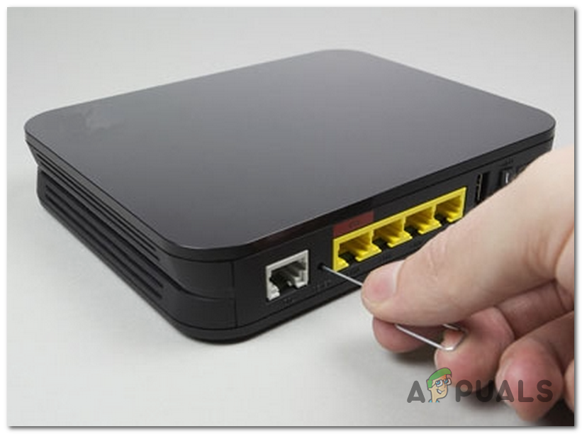 Resetting your router