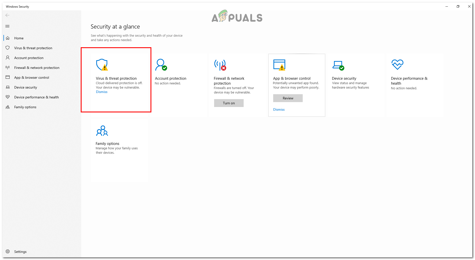 Disabling windows defender