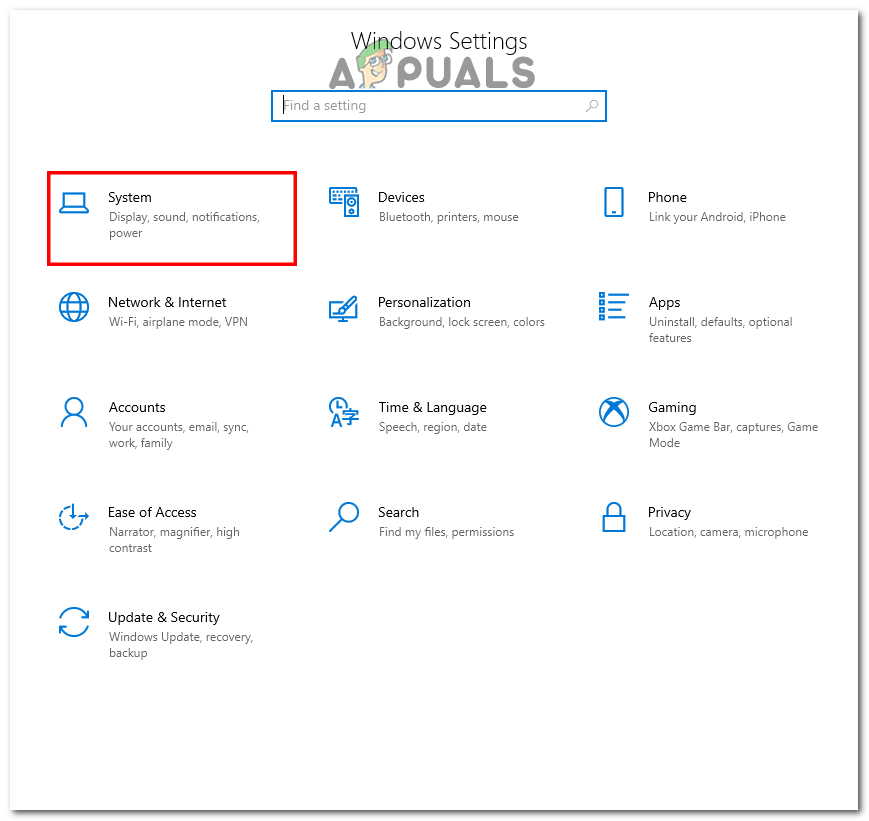 Opening Windows Settings 
