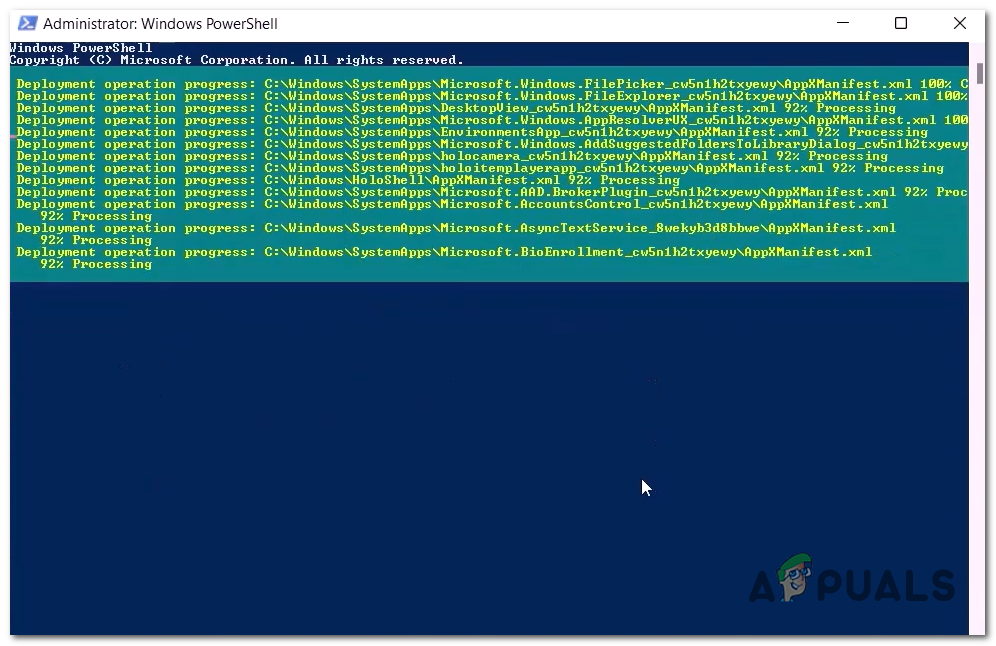 Re-Registering the Microsoft store 
