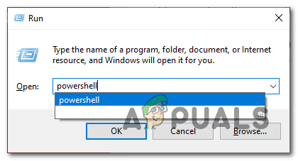 Running PowerShell as an adminstrator via the Run dialogue box 
