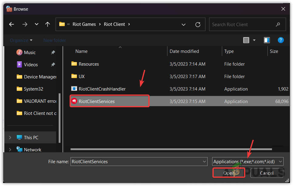 Adding Riot Client into Firewall Allowed apps