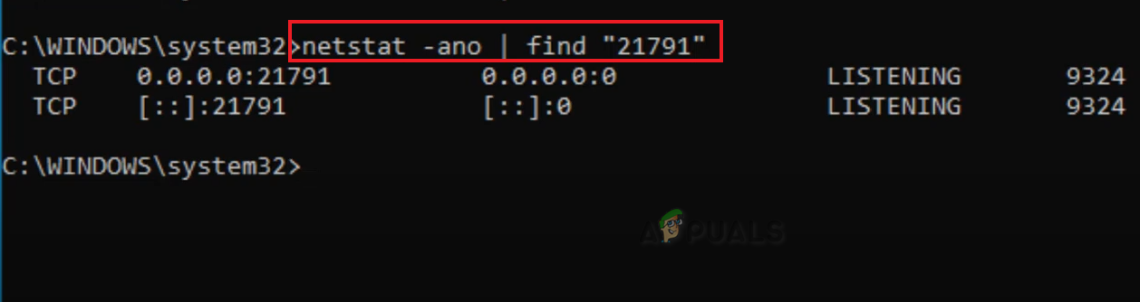 Changing stat of the port 