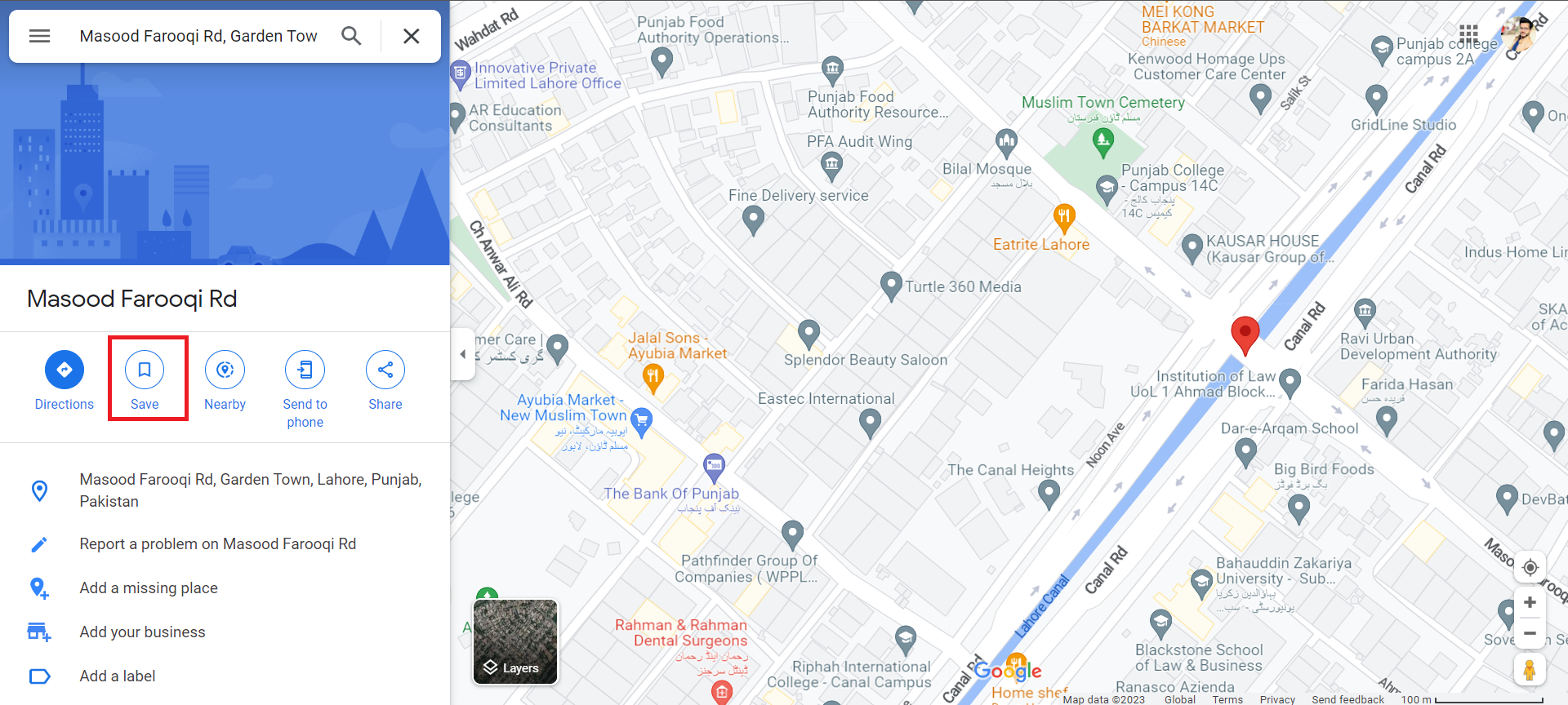 Click on Save button