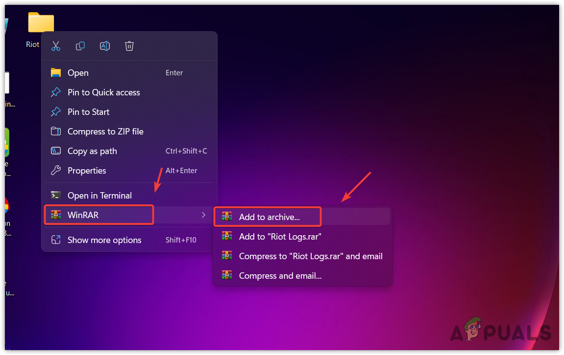 Converting VALORANT Logs Folder to a ZIP folder
