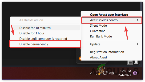 Disabling Third Party Antivirus Software