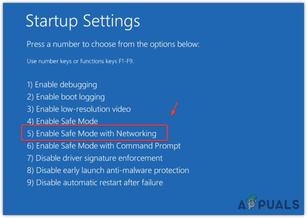 Enabling the Safe Mode with networking