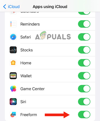 Turning on and off the toggle
