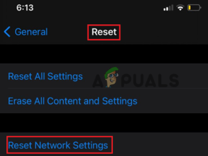 Reset Network Setting