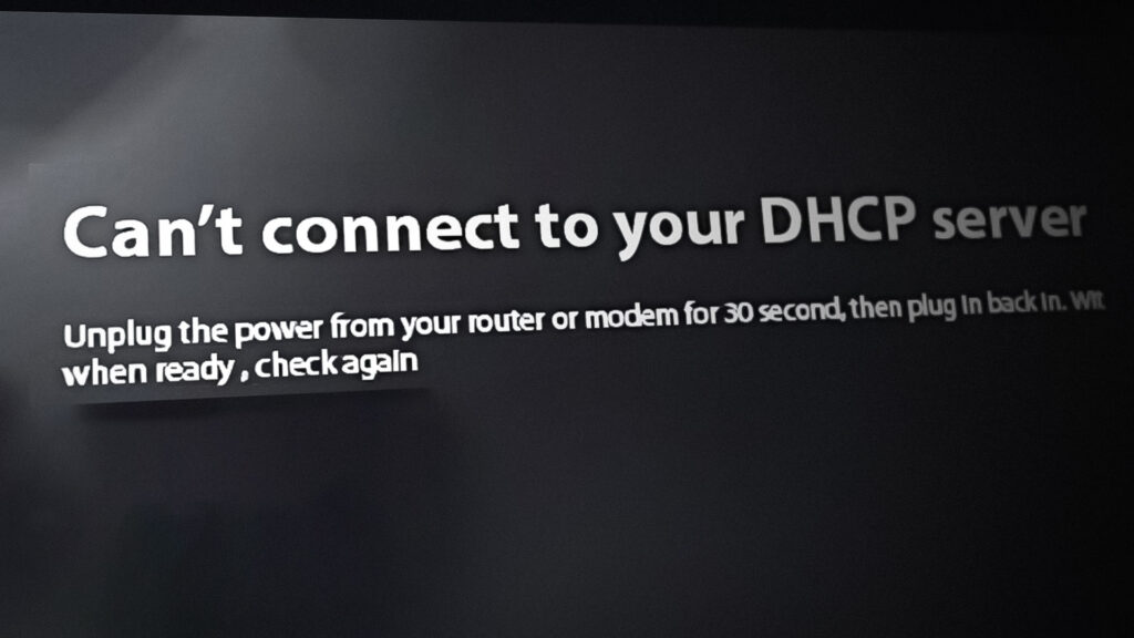 Xbox Can't Connect to DHCP Server Issue
