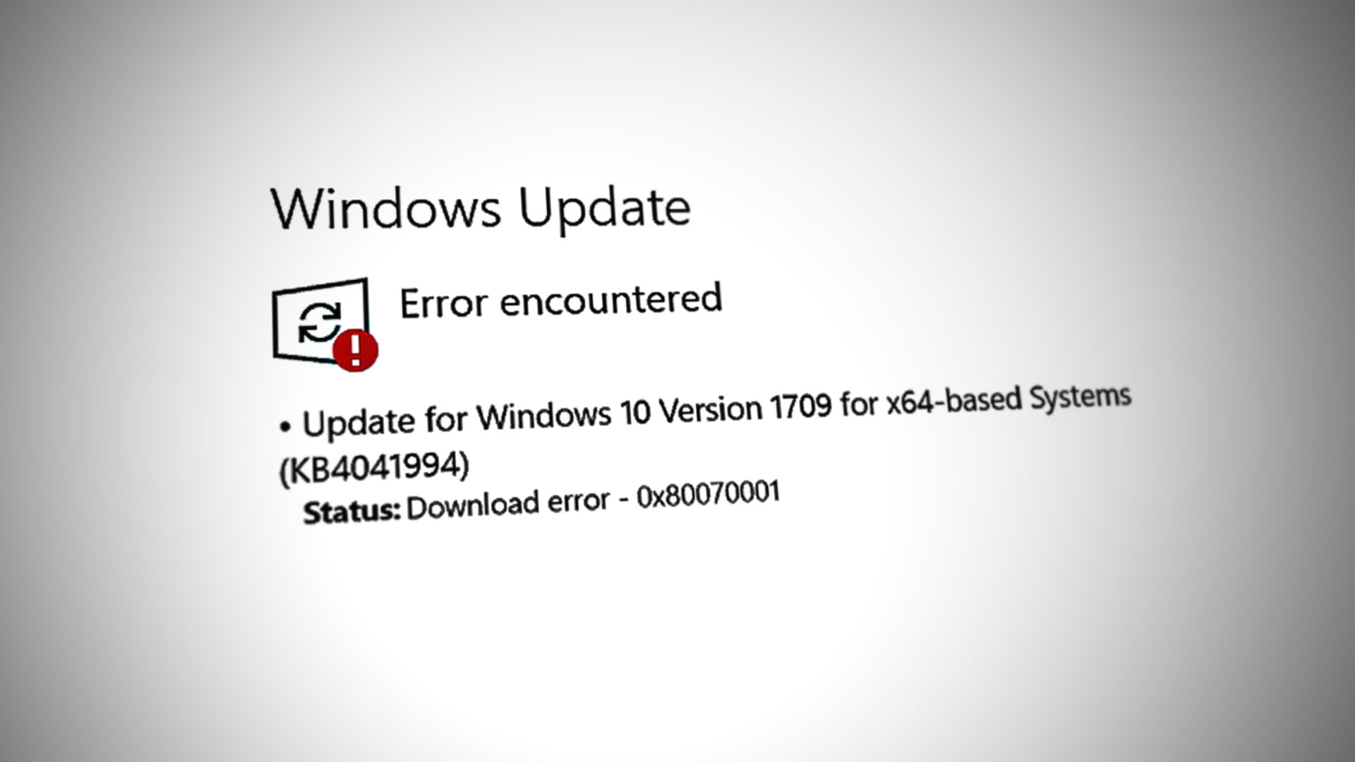 Install Error 0x80070001 in Windows