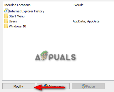 Modifying Included locations