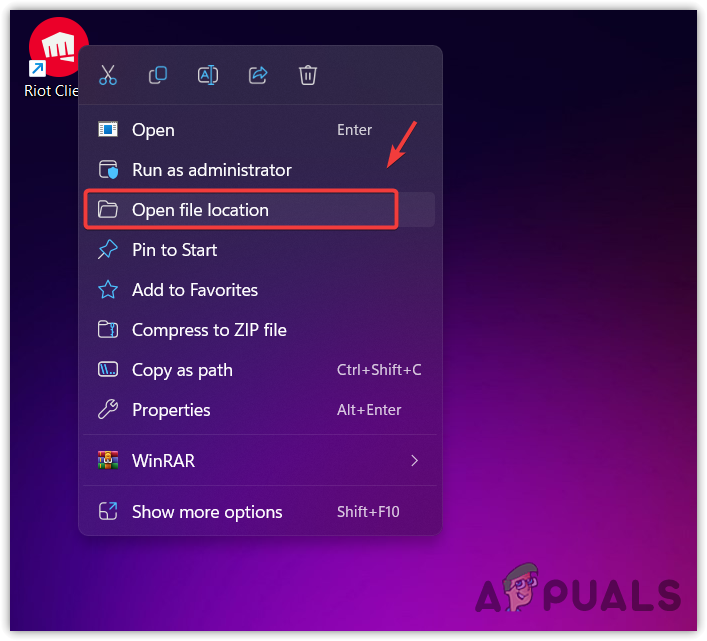 Opening Riot Client Location