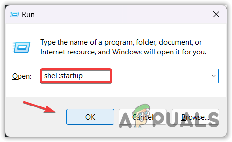 Opening Startup Programs directory