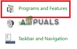 Opening programs and features