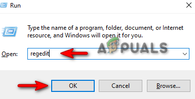 Opening registry editor