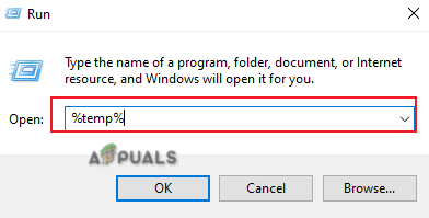 Opening temporary folder