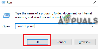 Opening the control panel
