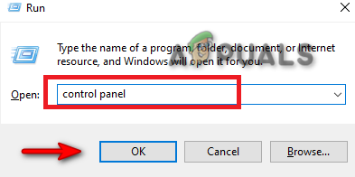 Opening the control panel