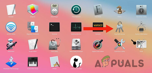 Opening Keychain Access