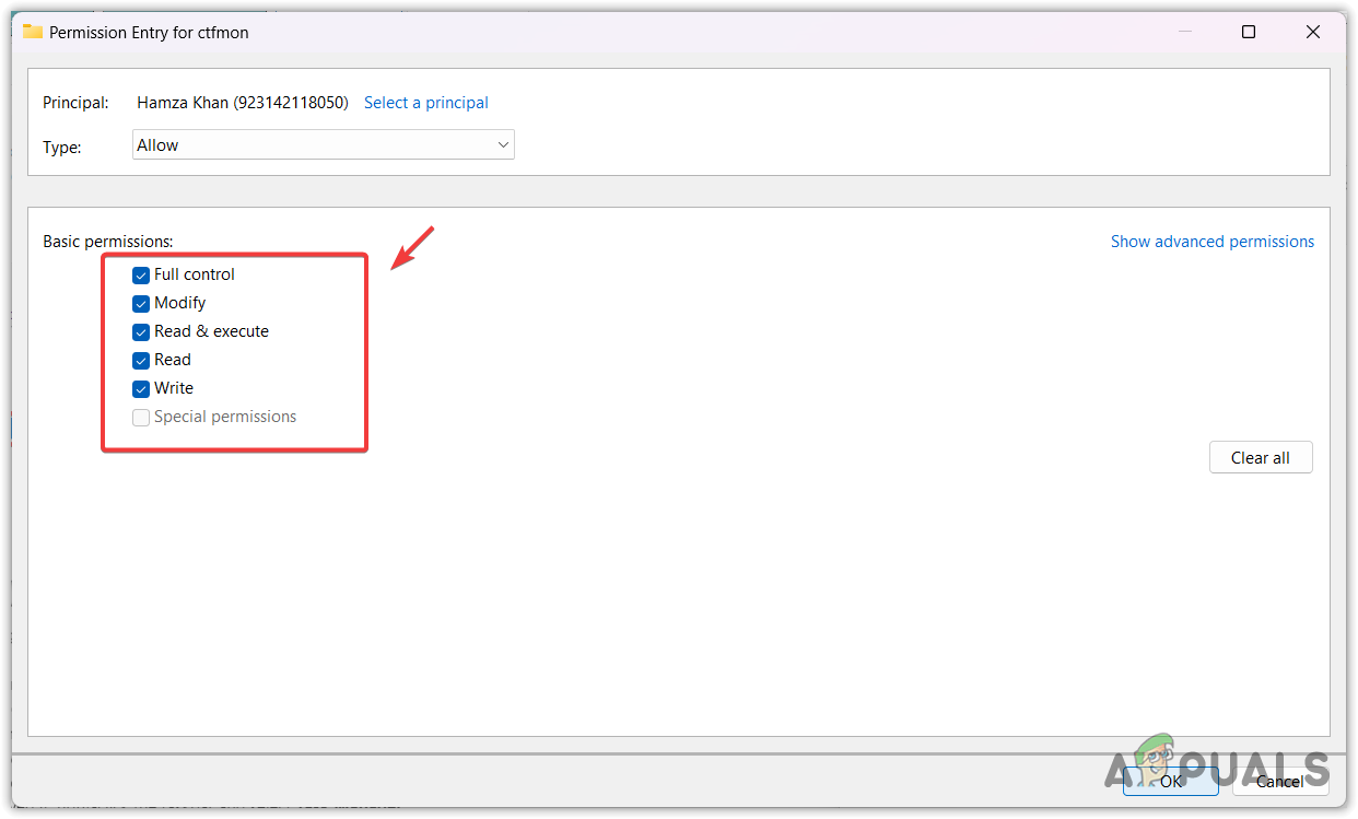 Taking full control over a file