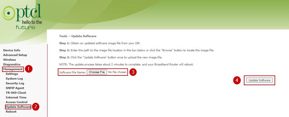 Updating Router's firmware