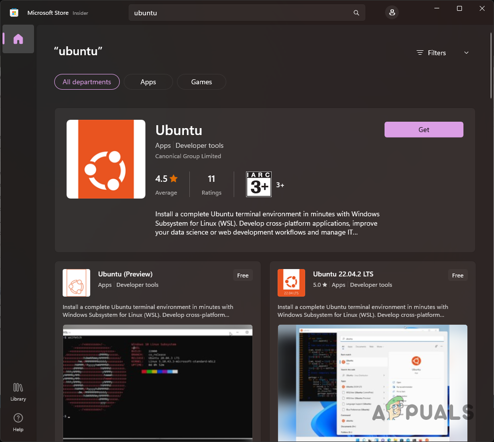 Installing Ubuntu on Windows