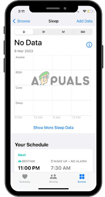 Enabling sleep tracking feature