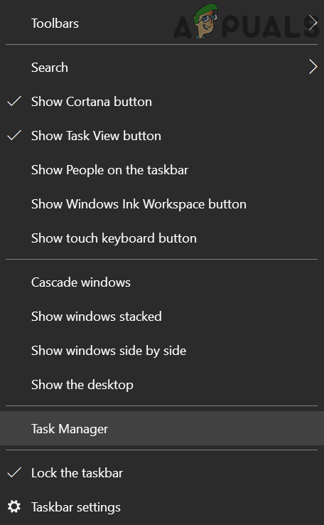 Open the Task Manager of Your System