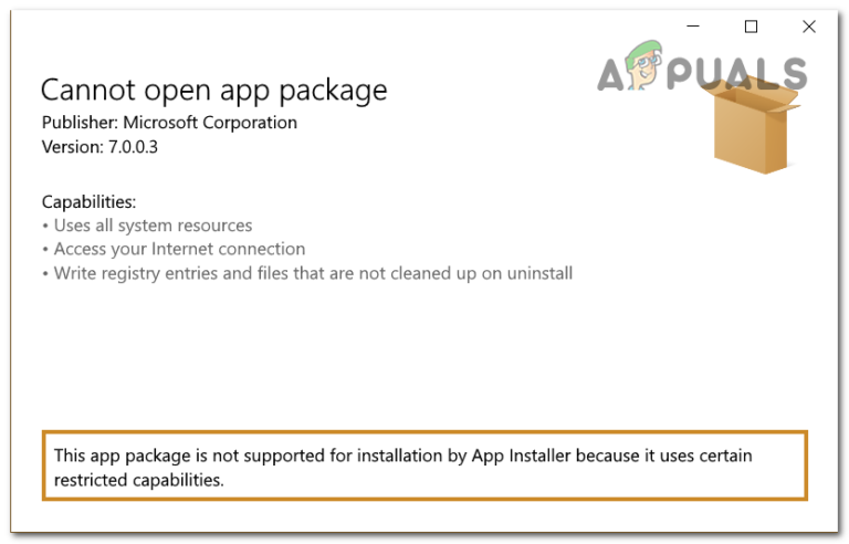 Fix: "This app package is not supported for installation by App ...