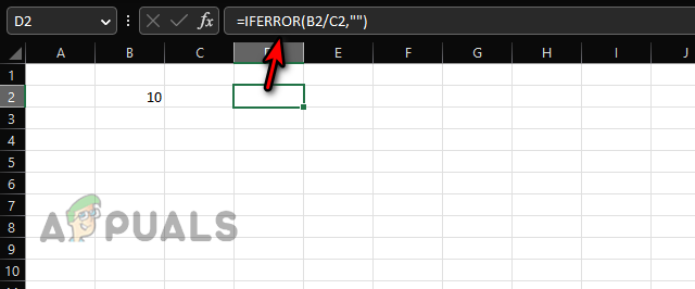 Use the IFERROR to Hide a Divide by Zero Error