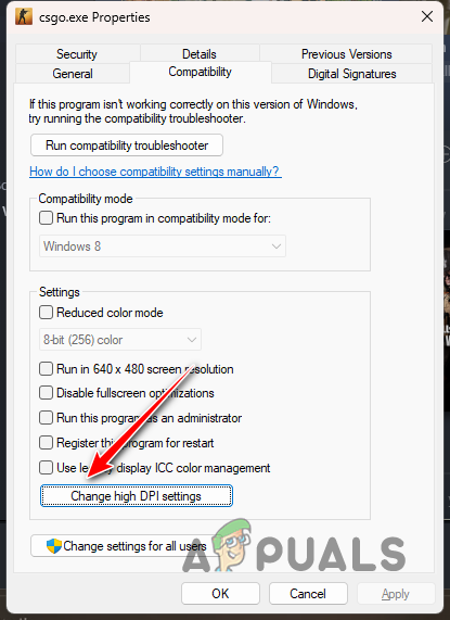 Changing Display Scaling Settings