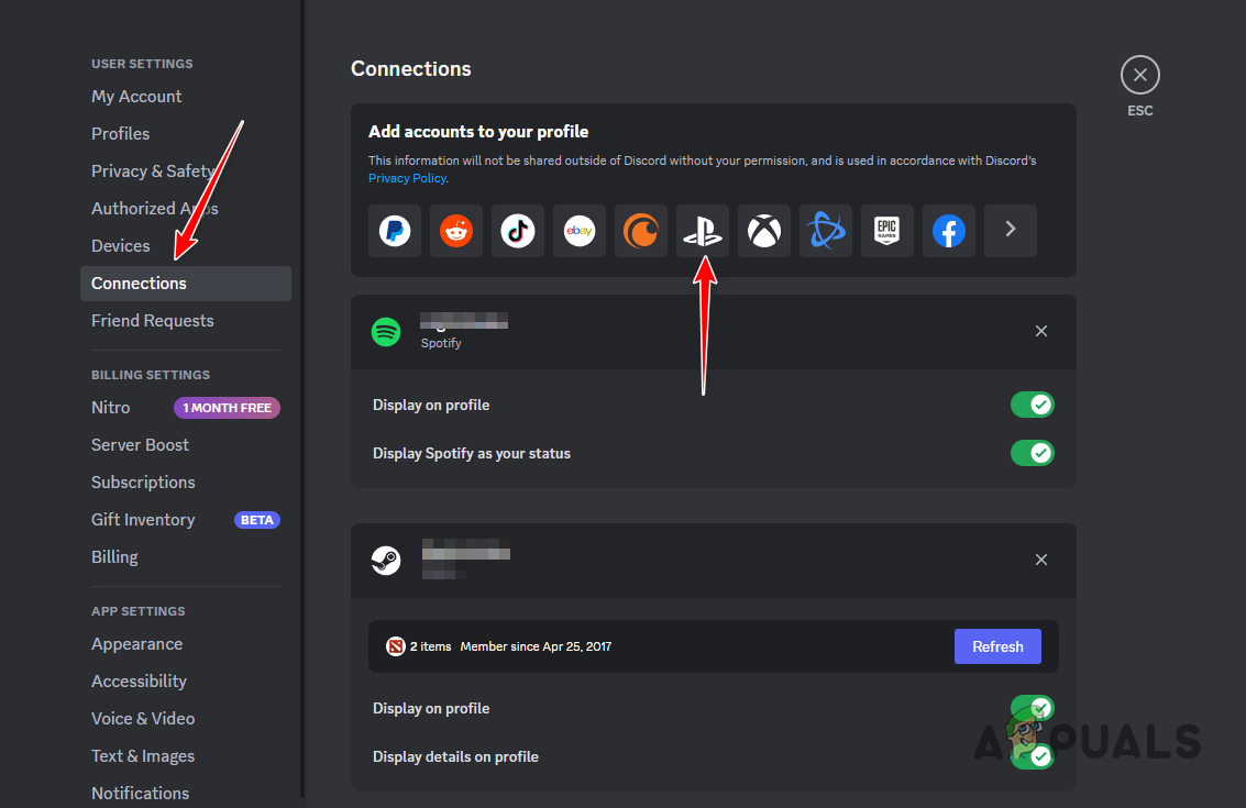 Linking PlayStation Account