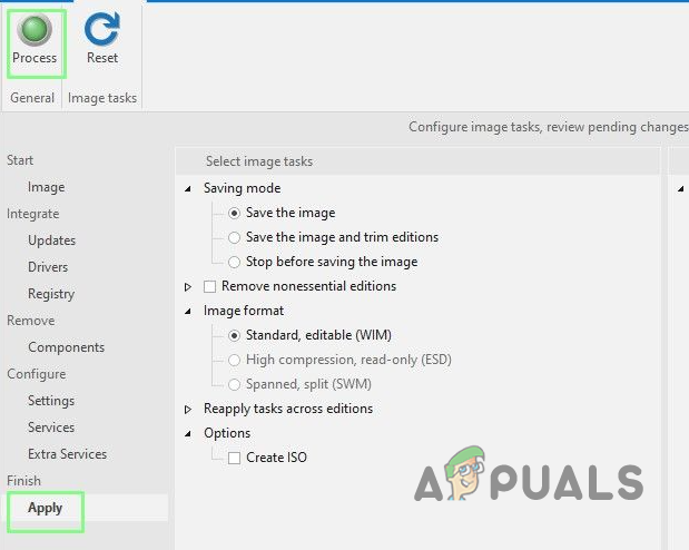 Applying Changes to ISO